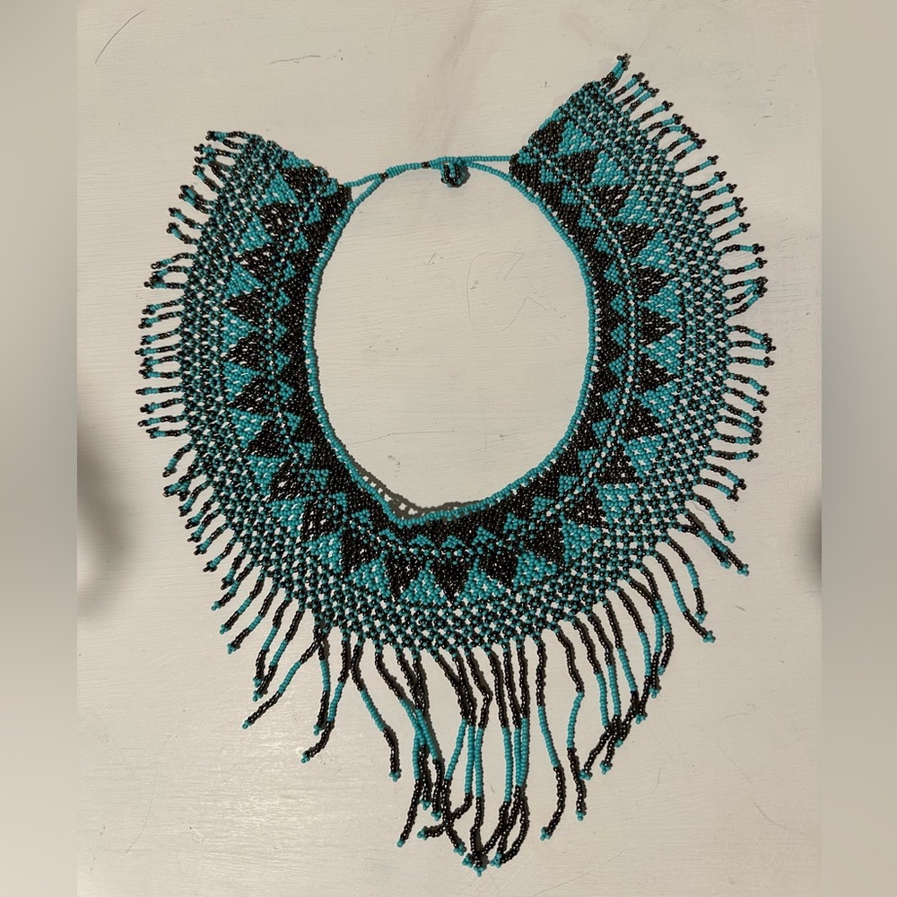 Spanish beaded necklace adjustable